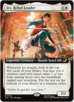 Jet, Rebel Leader (Extended Art) card from Avatar: The Last Airbender: Eternal-Legal