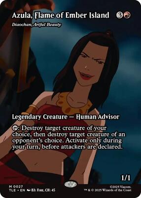 Azula, Flame of Ember Island - Diaochan, Artful Beauty (Borderless) card from Avatar: The Last Airbender: Eternal-Legal