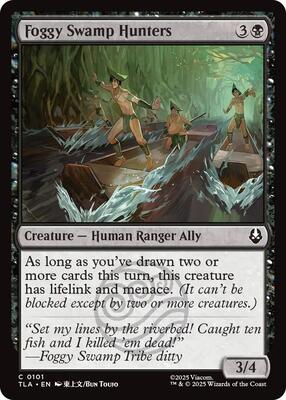 Foggy Swamp Hunters card from Avatar: The Last Airbender