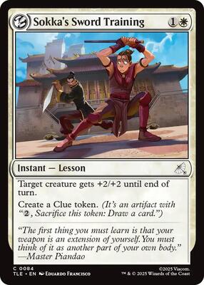 Sokka's Sword Training card from Avatar: The Last Airbender: Eternal-Legal