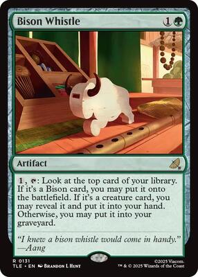 Bison Whistle card from Avatar: The Last Airbender: Eternal-Legal