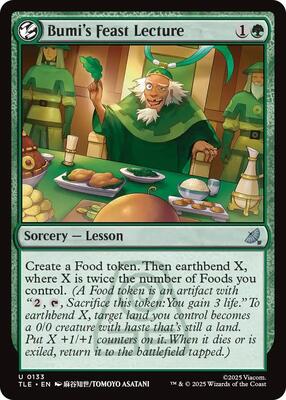 Bumi's Feast Lecture card from Avatar: The Last Airbender: Eternal-Legal