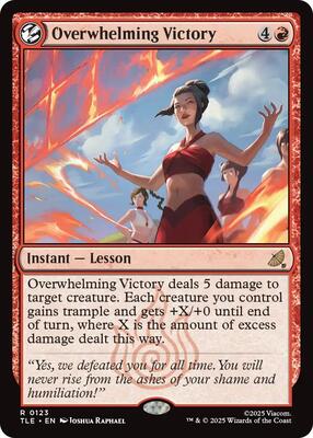 Overwhelming Victory card from Avatar: The Last Airbender: Eternal-Legal