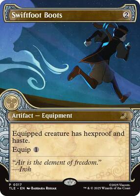 Swiftfoot Boots (Showcase) card from Avatar: The Last Airbender: Eternal-Legal