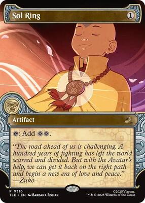 Sol Ring (Showcase) card from Avatar: The Last Airbender: Eternal-Legal