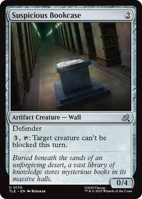 Suspicious Bookcase card from Avatar: The Last Airbender: Eternal-Legal