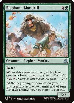 Elephant-Mandrill card from Avatar: The Last Airbender: Eternal-Legal