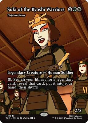 Suki of the Kyoshi Warriors - Captain Sisay (Borderless) card from Avatar: The Last Airbender: Eternal-Legal