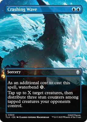 Crashing Wave (Borderless) card from Avatar: The Last Airbender