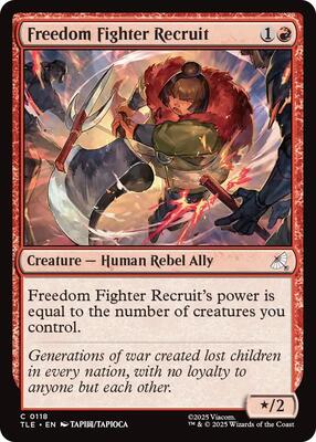 Freedom Fighter Recruit card from Avatar: The Last Airbender: Eternal-Legal