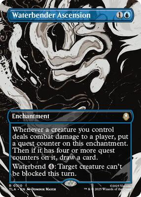 Waterbender Ascension (Borderless) card from Avatar: The Last Airbender