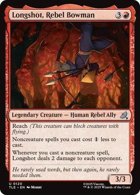 Longshot, Rebel Bowman card from Avatar: The Last Airbender: Eternal-Legal