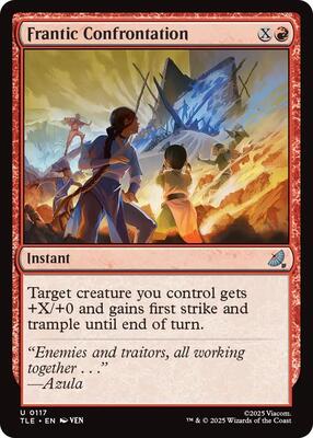 Frantic Confrontation card from Avatar: The Last Airbender: Eternal-Legal