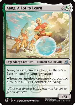 Aang, A Lot to Learn card from Avatar: The Last Airbender: Eternal-Legal