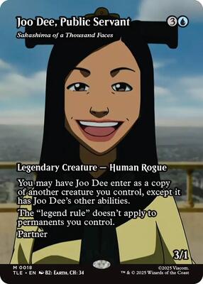 Joo Dee, Public Servant - Sakashima of a Thousand Faces (Borderless) card from Avatar: The Last Airbender: Eternal-Legal