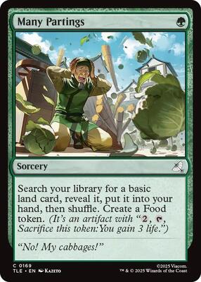 Many Partings card from Avatar: The Last Airbender: Eternal-Legal