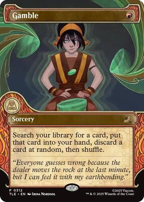Gamble (Showcase) card from Avatar: The Last Airbender: Eternal-Legal