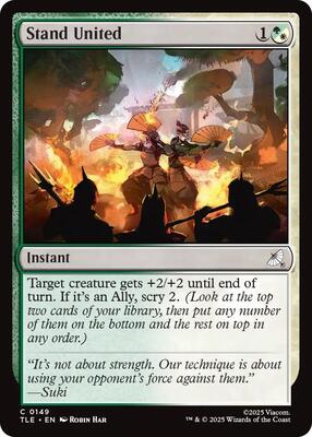 Stand United card from Avatar: The Last Airbender: Eternal-Legal