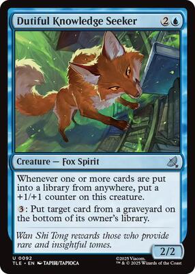 Dutiful Knowledge Seeker card from Avatar: The Last Airbender: Eternal-Legal