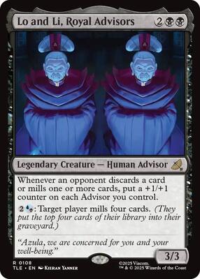 Lo and Li, Royal Advisors card from Avatar: The Last Airbender: Eternal-Legal