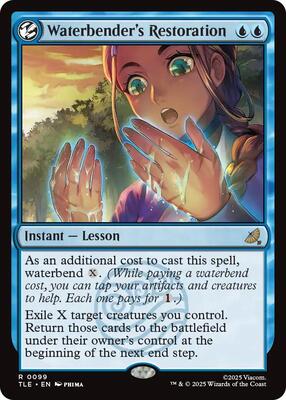Waterbender's Restoration card from Avatar: The Last Airbender: Eternal-Legal
