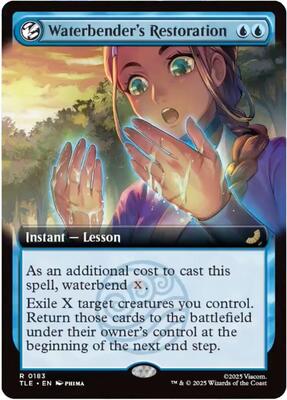 Waterbender's Restoration (Extended Art) card from Avatar: The Last Airbender: Eternal-Legal