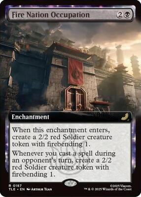 Fire Nation Occupation (Extended Art) card from Avatar: The Last Airbender: Eternal-Legal