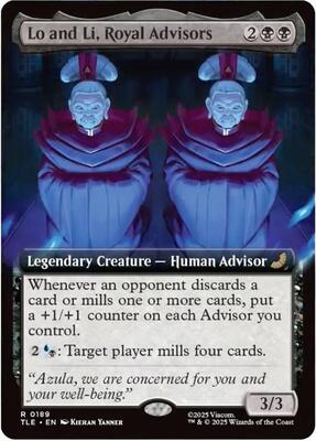 Lo and Li, Royal Advisors (Extended Art) card from Avatar: The Last Airbender: Eternal-Legal