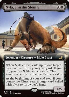 Nyla, Shirshu Sleuth (Extended Art) card from Avatar: The Last Airbender: Eternal-Legal