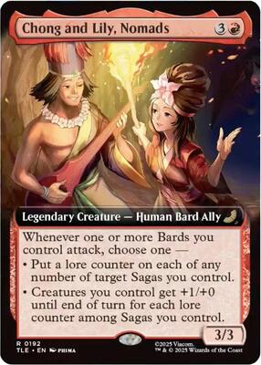 Chong and Lily, Nomads (Extended Art) card from Avatar: The Last Airbender: Eternal-Legal