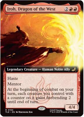 Iroh, Dragon of the West (Extended Art) card from Avatar: The Last Airbender: Eternal-Legal