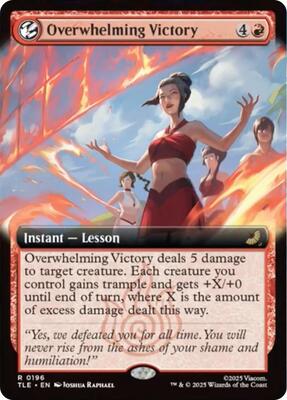 Overwhelming Victory (Extended Art) card from Avatar: The Last Airbender: Eternal-Legal