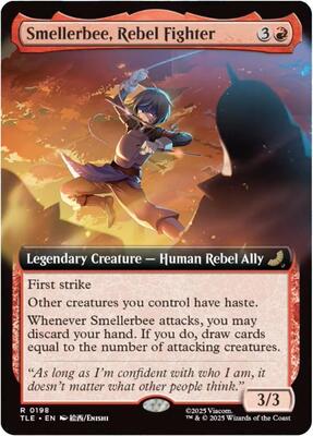 Smellerbee, Rebel Fighter (Extended Art) card from Avatar: The Last Airbender: Eternal-Legal