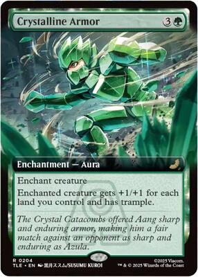 Crystalline Armor (Extended Art) card from Avatar: The Last Airbender: Eternal-Legal