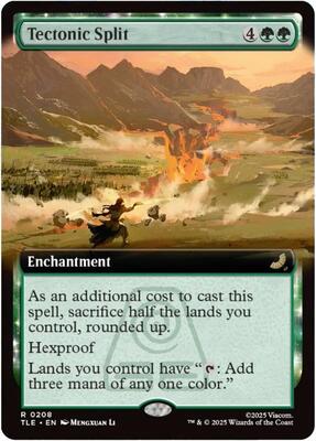 Tectonic Split (Extended Art) card from Avatar: The Last Airbender: Eternal-Legal