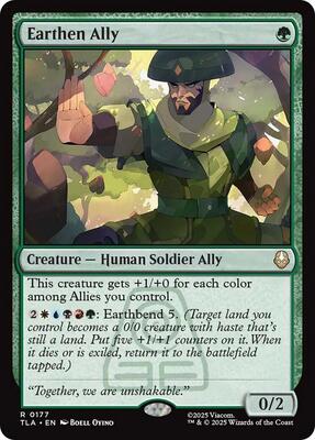 Earthen Ally card from Avatar: The Last Airbender