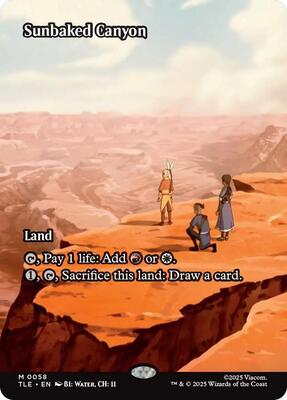 Sunbaked Canyon (Borderless) card from Avatar: The Last Airbender: Eternal-Legal