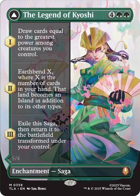 The Legend of Kyoshi (Borderless) card from Avatar: The Last Airbender