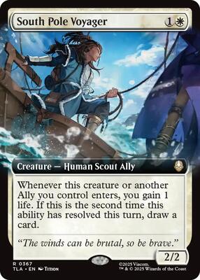 South Pole Voyager (Extended Art) card from Avatar: The Last Airbender