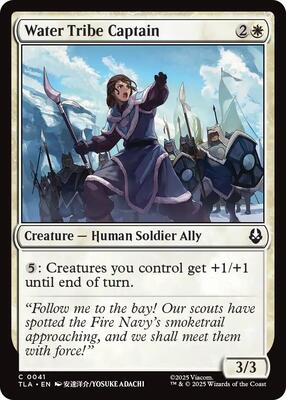 Water Tribe Captain card from Avatar: The Last Airbender