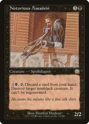 Notorious Assassin card from Mercadian Masques