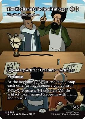 The Mechanist, Tactical Tinkerer - Lita, Mechanical Engineer (Borderless) card from Avatar: The Last Airbender: Eternal-Legal