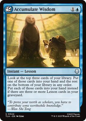 Accumulate Wisdom card from Avatar: The Last Airbender