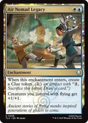 Air Nomad Legacy card from Avatar: The Last Airbender