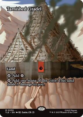 Tarnished Citadel (Borderless) card from Avatar: The Last Airbender: Eternal-Legal