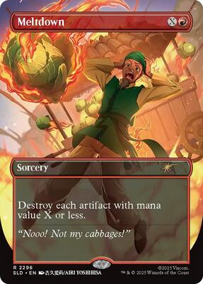 Meltdown card from Secret Lair Drop Series