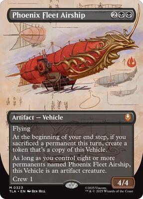 Phoenix Fleet Airship (Borderless) card from Avatar: The Last Airbender