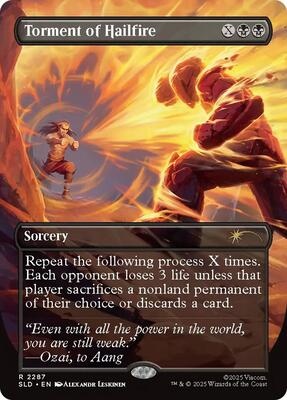 Torment of Hailfire (2287) card from Secret Lair Drop Series