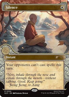 Silence (2300) card from Secret Lair Drop Series