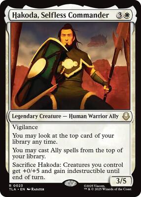 Hakoda, Selfless Commander card from Avatar: The Last Airbender